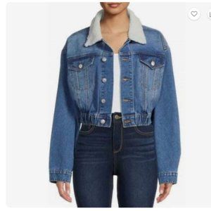 NWOT Madden NYC Cropped Denim Jacket Y2K